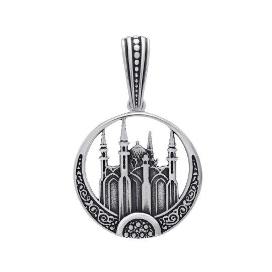 Подвеска из серебра с ювелирным кристаллом