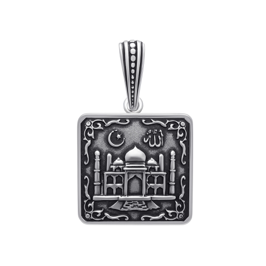 Подвеска-крест из серебра