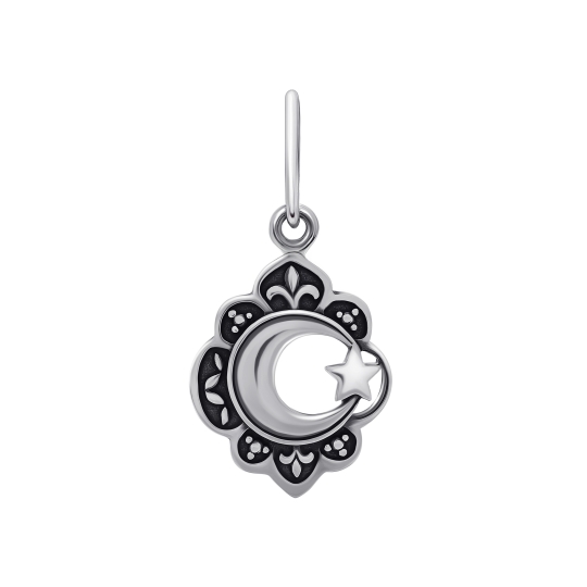 Подвеска из серебра с фианитом