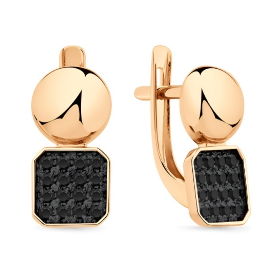 Серьги-конго из золота