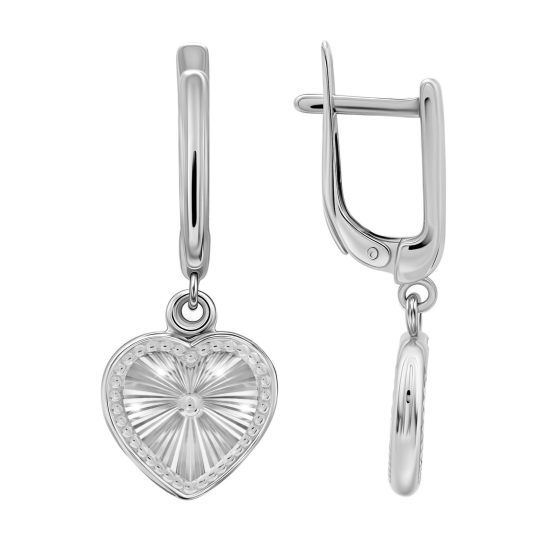 Подвеска из серебра с алмазной гранью