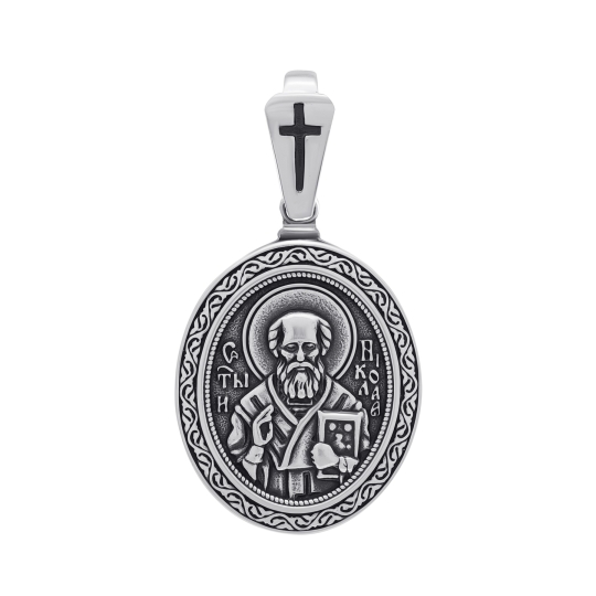 Подвеска из серебра с чернением