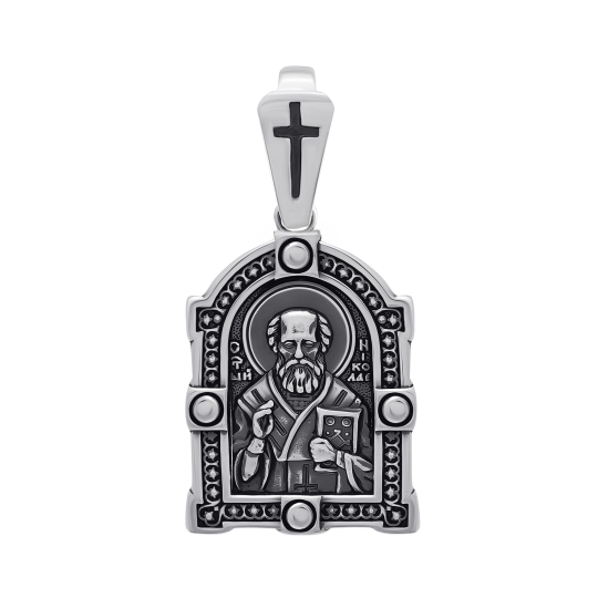 Подвеска из серебра с чернением