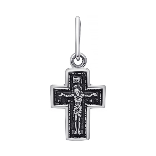 Подвеска-крест из серебра