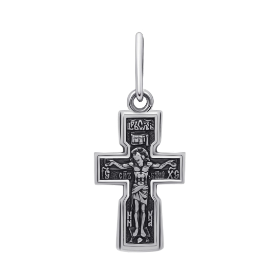Подвеска-крест из серебра