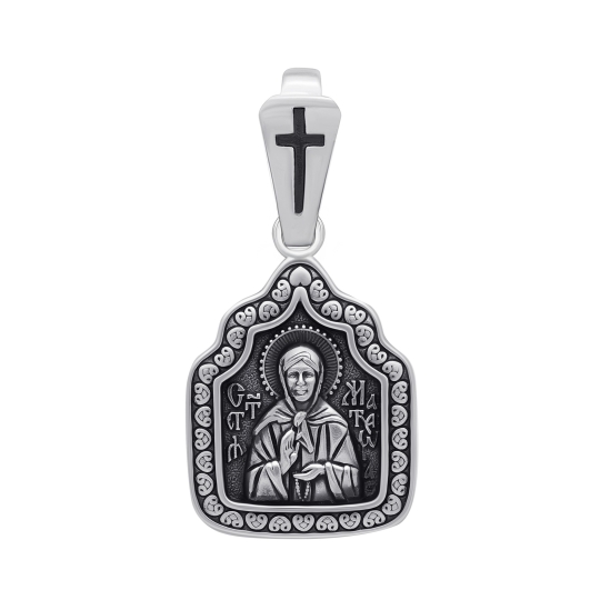 Подвеска из серебра с фианитами