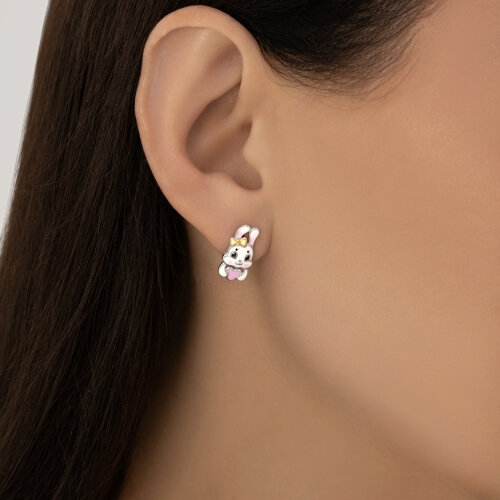 Серьги из серебра с топазами