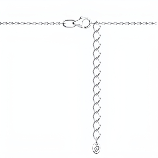 Колье из серебра с фианитом