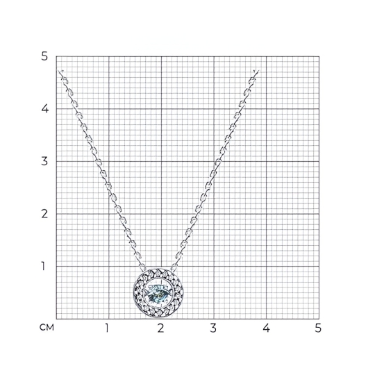 Серьги из серебра с бриллианитами и фианитами