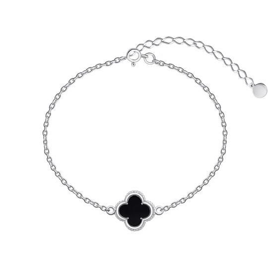 Серьги из серебра с ониксами