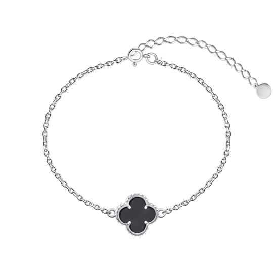 Серьги из серебра с ониксами