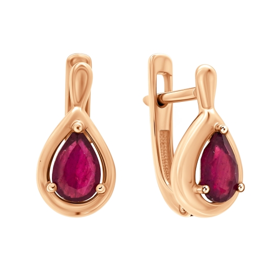 Серьги из золота с бриллиантами и изумрудами