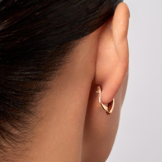 Серьги из золота с фианитами