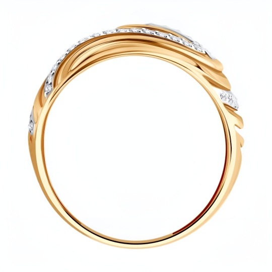 Серьги из золота с фианитами