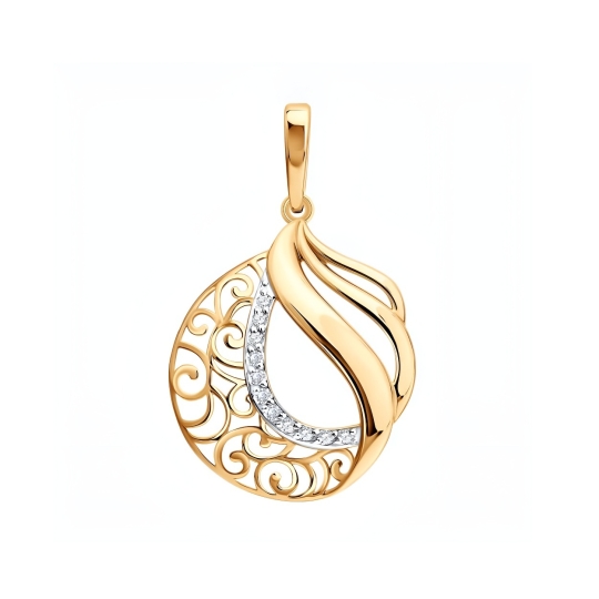 Подвеска-буква из золота "К"