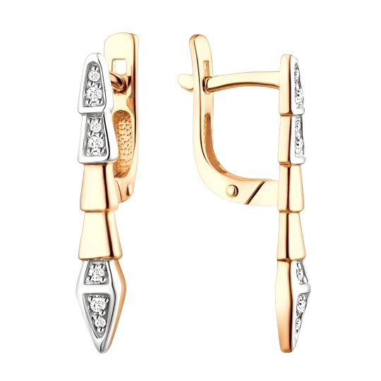 Подвеска из золота с фианитами