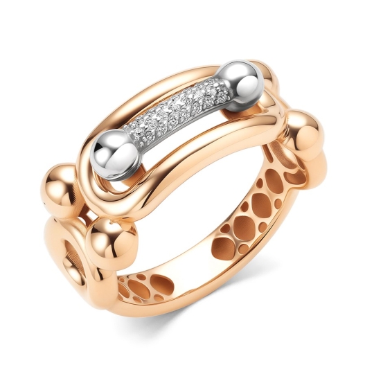 Браслет из золота с фианитами