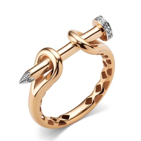 Серьги из золота с фианитами