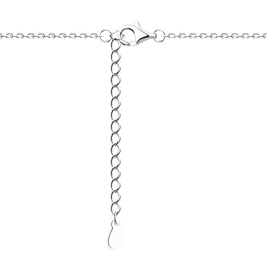 Колье из серебра с фианитами