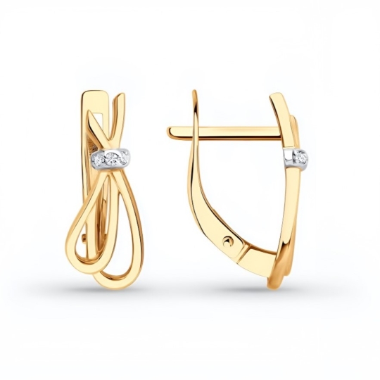 Кольцо из золота с фианитами