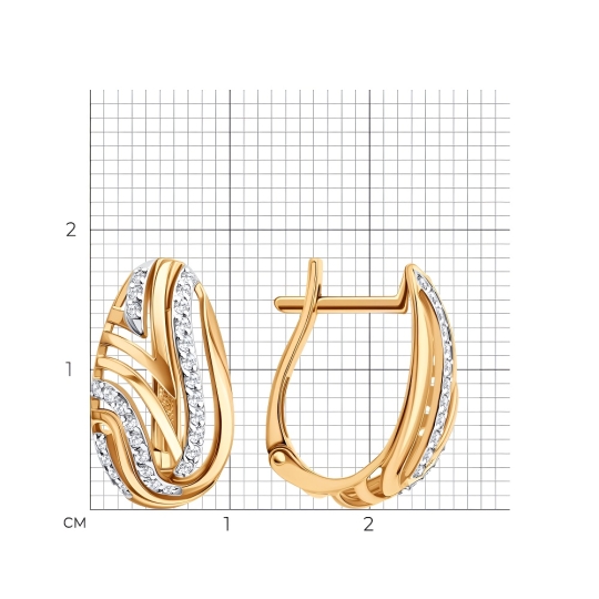 Серьги из золота с бриллиантами