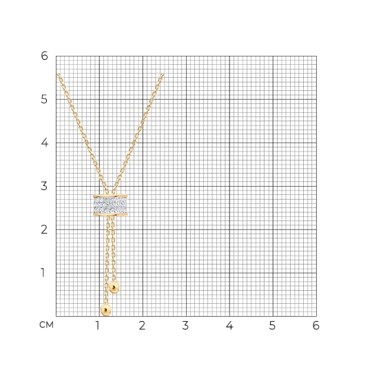 Колье из золота с бриллиантом