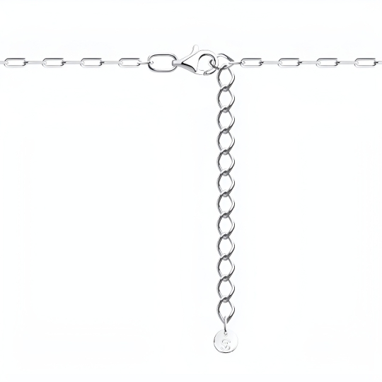 Колье из серебра с эмалью и фианитами