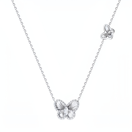 Колье из серебра с фианитом