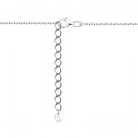 Колье из серебра с фианитом