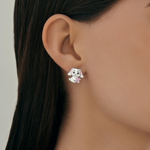 Серьги из серебра с позолотой