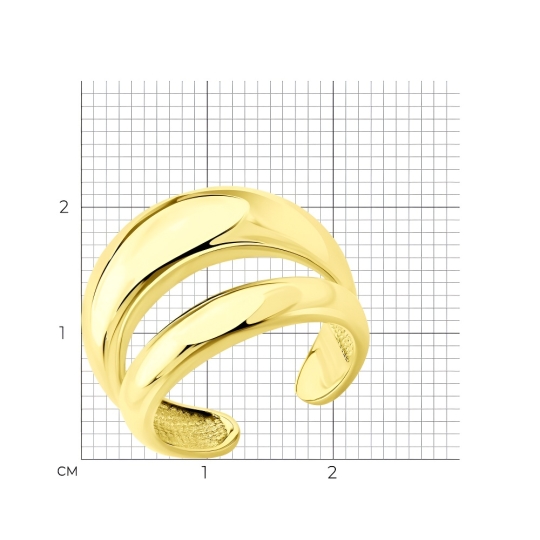 Кольцо из серебра с топазом