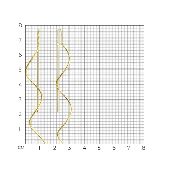 Серьги из серебра с горным хрусталем и фианитами