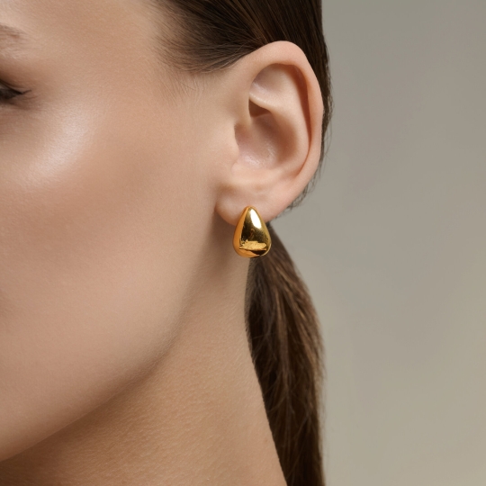 Серьга - кафф из серебра