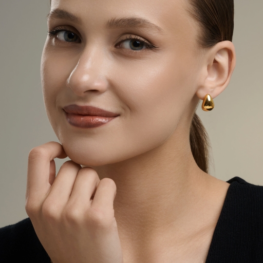 Серьга - кафф из серебра