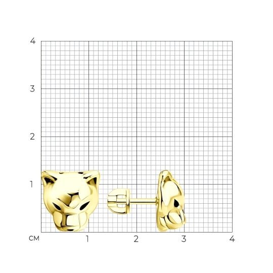 Серьги из серебра с рубиновыми корундами, фианитами и эмалью