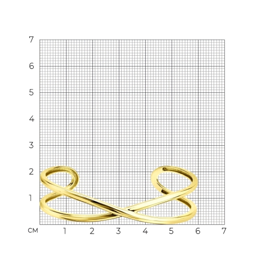 Браслет из серебра с фианитом