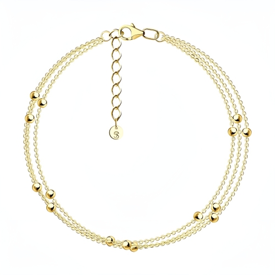 Браслет из серебра с фианитами