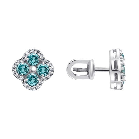 Серьга-кафф из серебра, покрытие Вермель золото 999 пробы