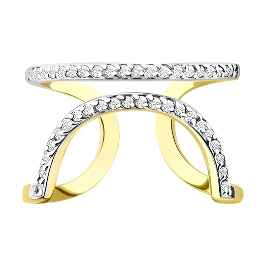 Кольцо из белого золота с бриллиантом