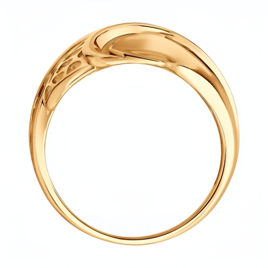 Кольцо из золота с топазами Swiss и фианитами