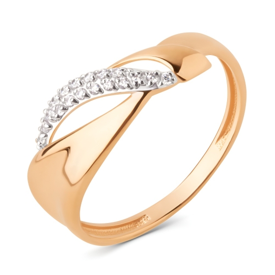 Кольцо из белого золота с бриллиантом