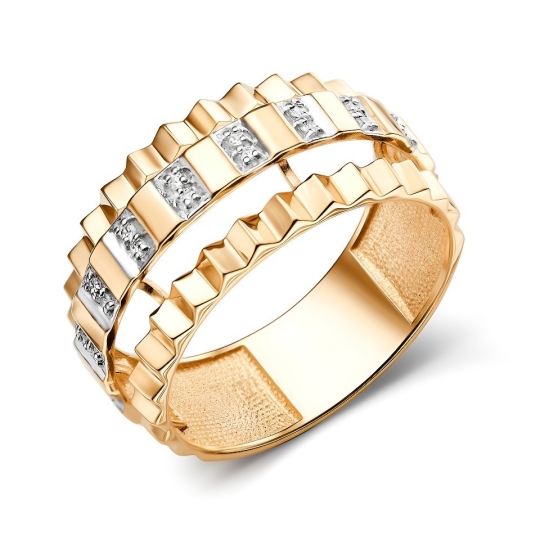 Кольцо из золота с перламутром