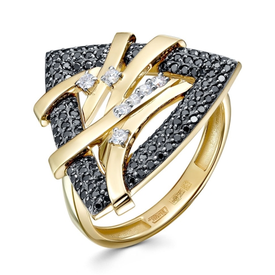 Кольцо из белого золота с бриллиантом