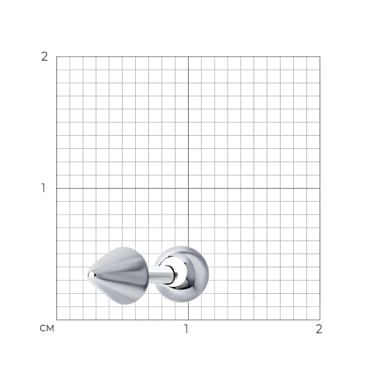 Серьги из серебра с рубиновыми корундами и фианитами