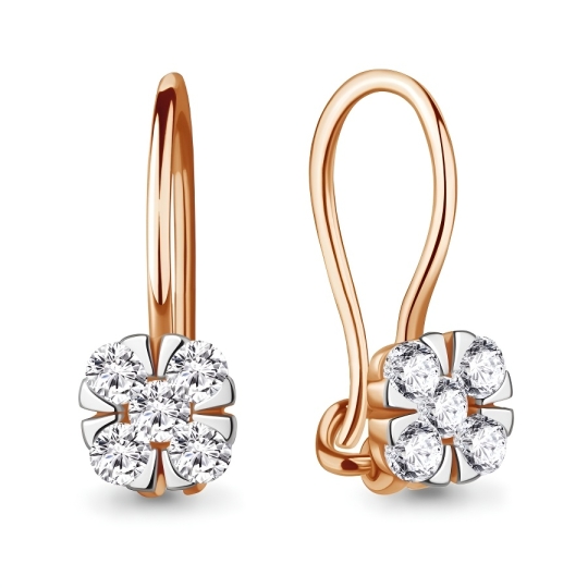 Серьги из серебра с султанитами