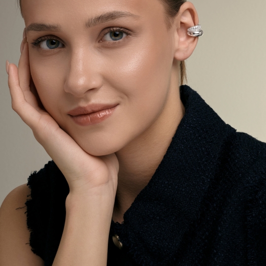 Серьги из серебра с аметистами