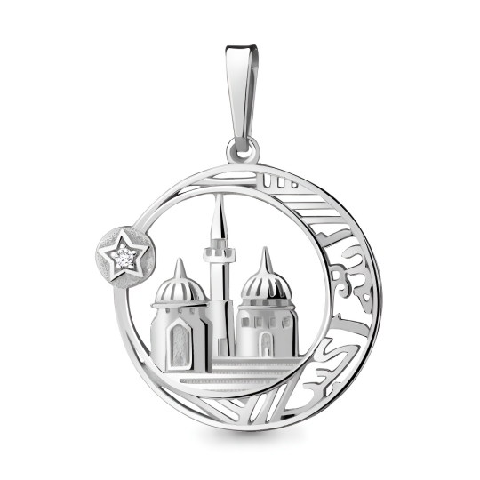Подвеска из серебра "Лунница"