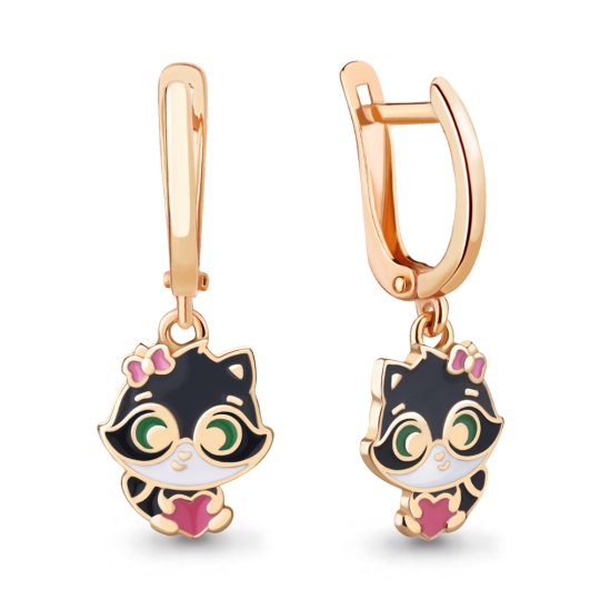 Серьги из серебра с агатами