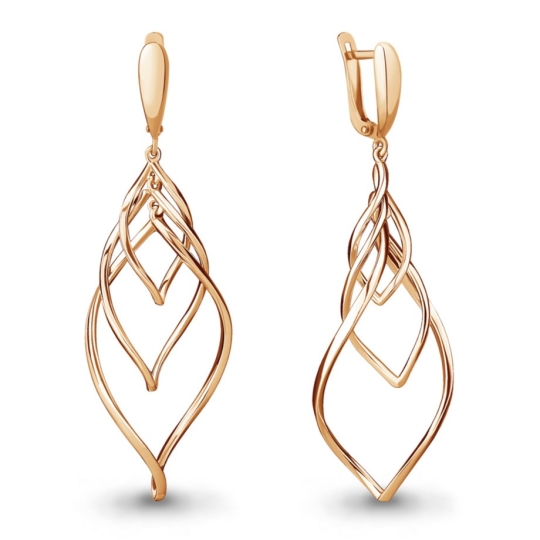 Серьги из серебра с хризолитами