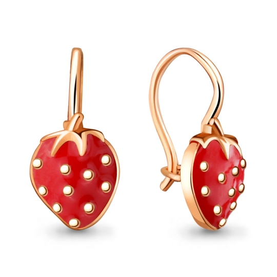 Серьги из серебра с эмалью
